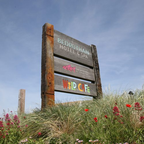Bedruthan Hotel & Spa sign